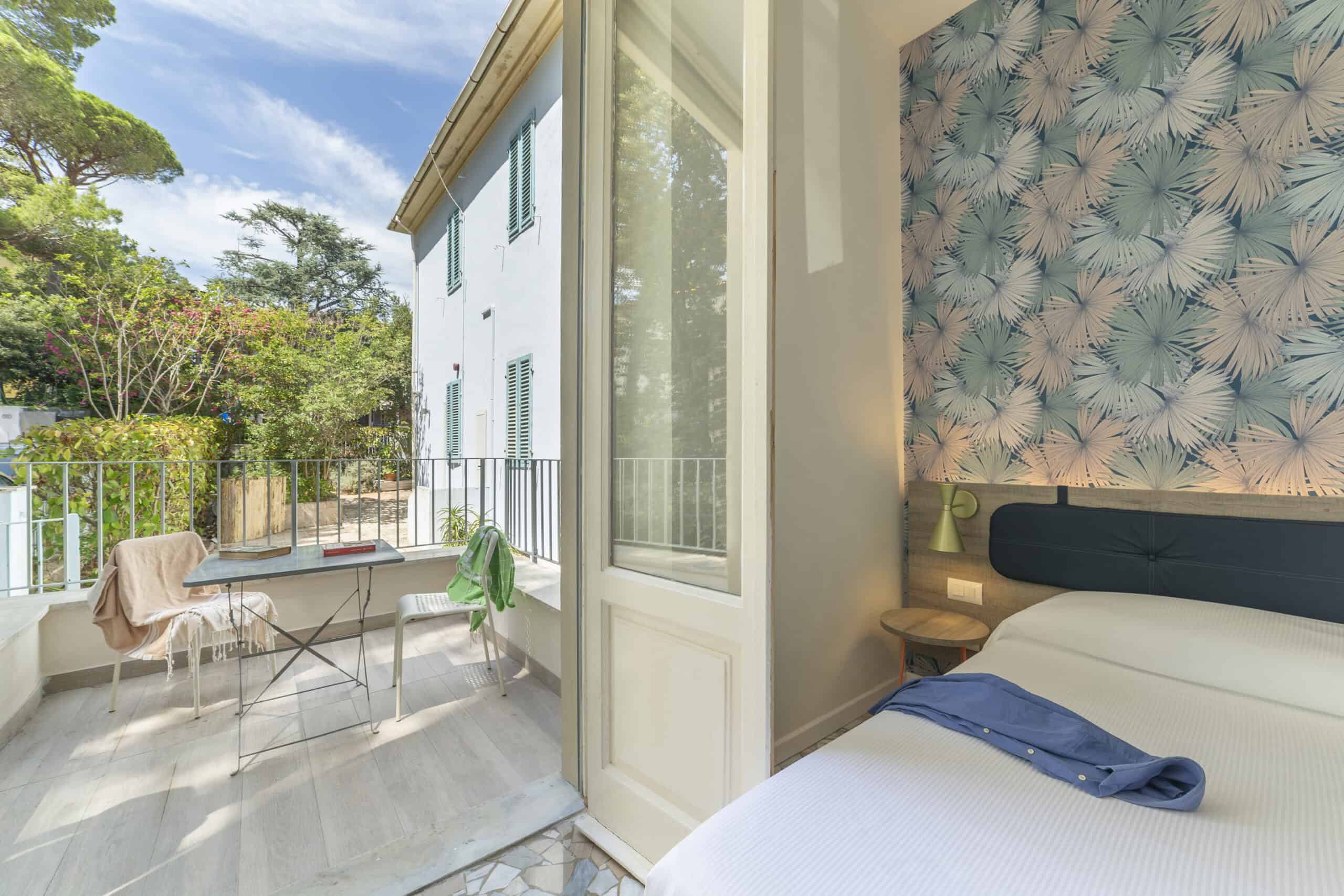 Balcone di una camera dell'Hotel Guerrini